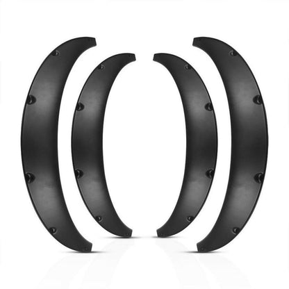 P&P 4 Pcs Universal Car Fender Flares Flexible Durable Body Wheel Extra Wide Arches