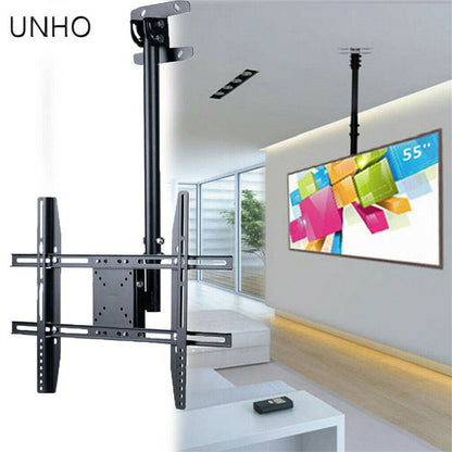 P&P Heavy Duty TV Roof Ceiling Mount Bracket Tilt Swivel Rotatable Arm For 27-65inch