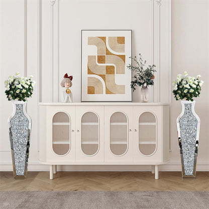 Shop Now - Beautiful P&P Tall Silver Crushed Diamond Vase in Australia
