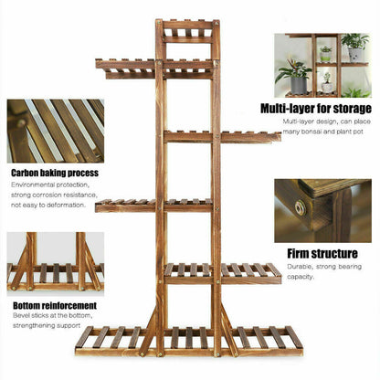 Buy online: 52-inch wooden plant shelf for home gardens â€“ Australia