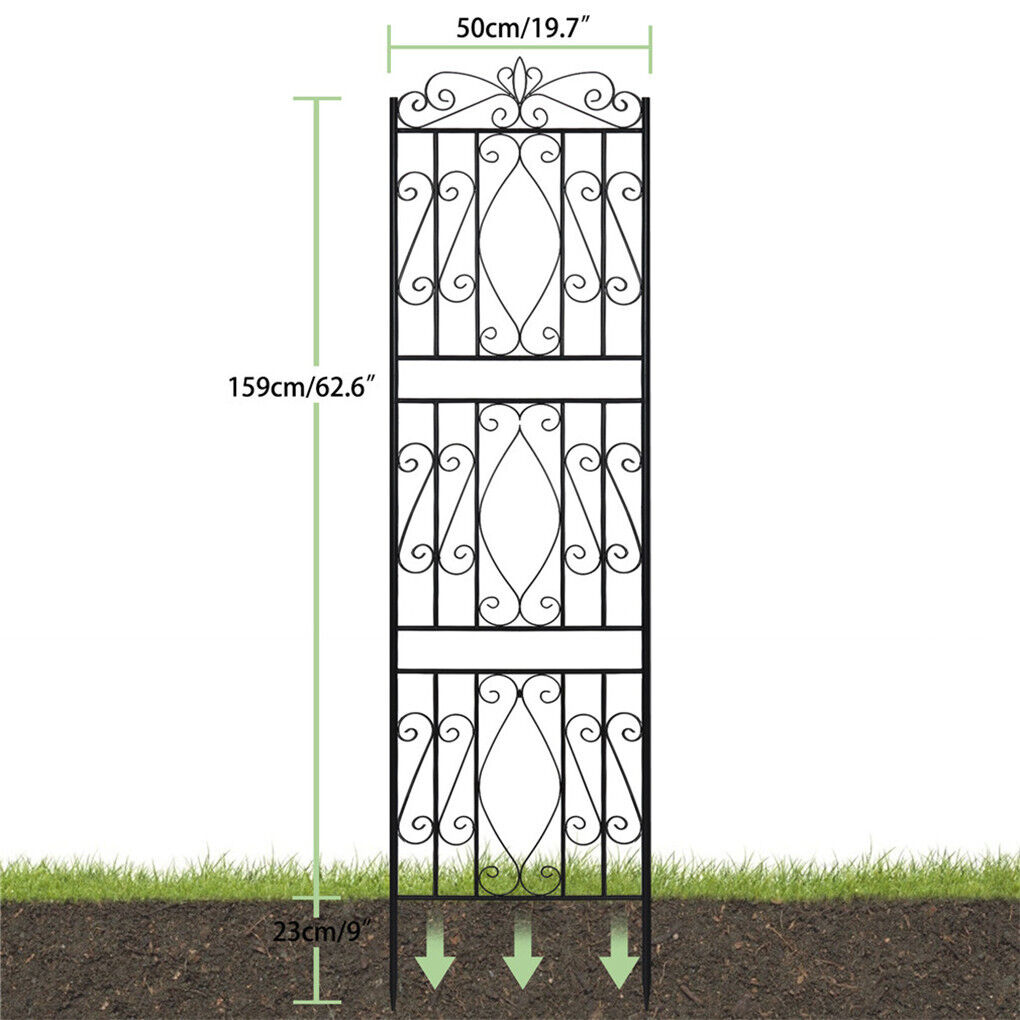 Six-panel garden trellis dimensions and layouts