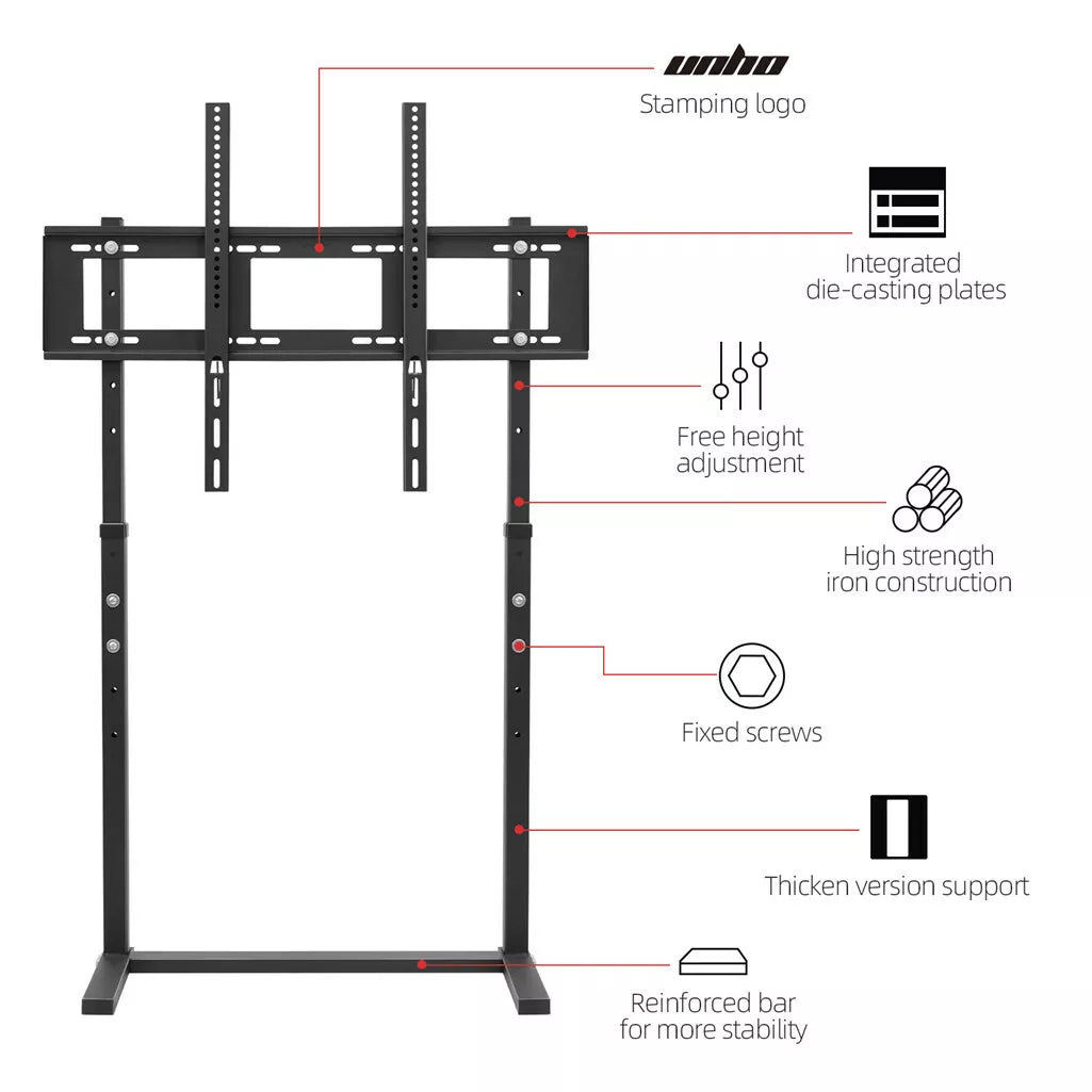 Universal TV Stand for Living Room or Bedroom(32-65" black)