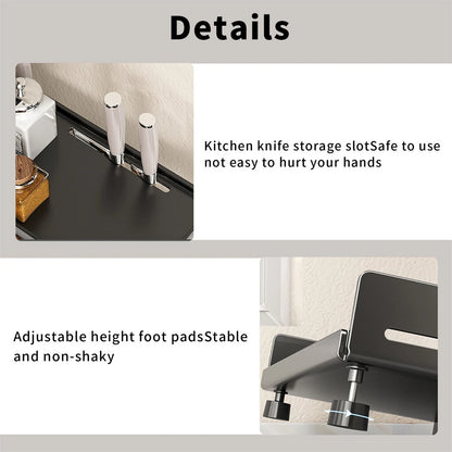P&P 3-Tier Large Kitchen Spice Rack Anti-Rust Organizer Shelf, Height Adjustable Storage Rack AU