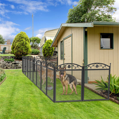 Waterproof floor mat inside the metal dog pen