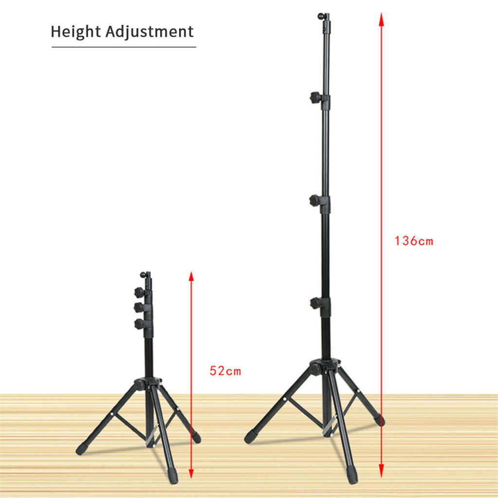 Height-adjustable tablet stand for phones and tablets