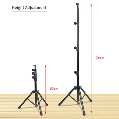Height-adjustable tablet stand for phones and tablets