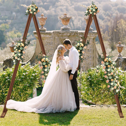 P&P Thicken Solid Pine Wood Wedding Arch Frame for Garland Led Fairy Lights Balloons