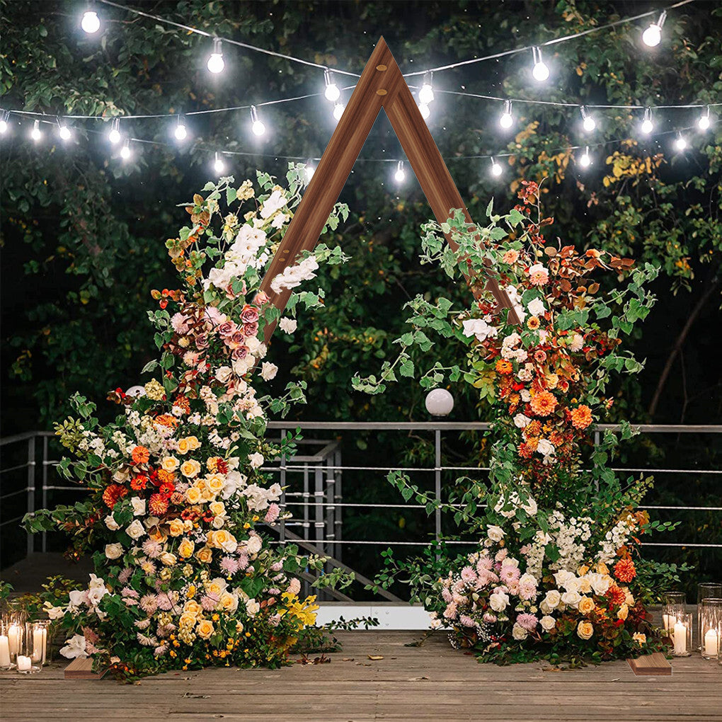 P&P Thicken Solid Pine Wood Wedding Arch Frame for Garland Led Fairy Lights Balloons