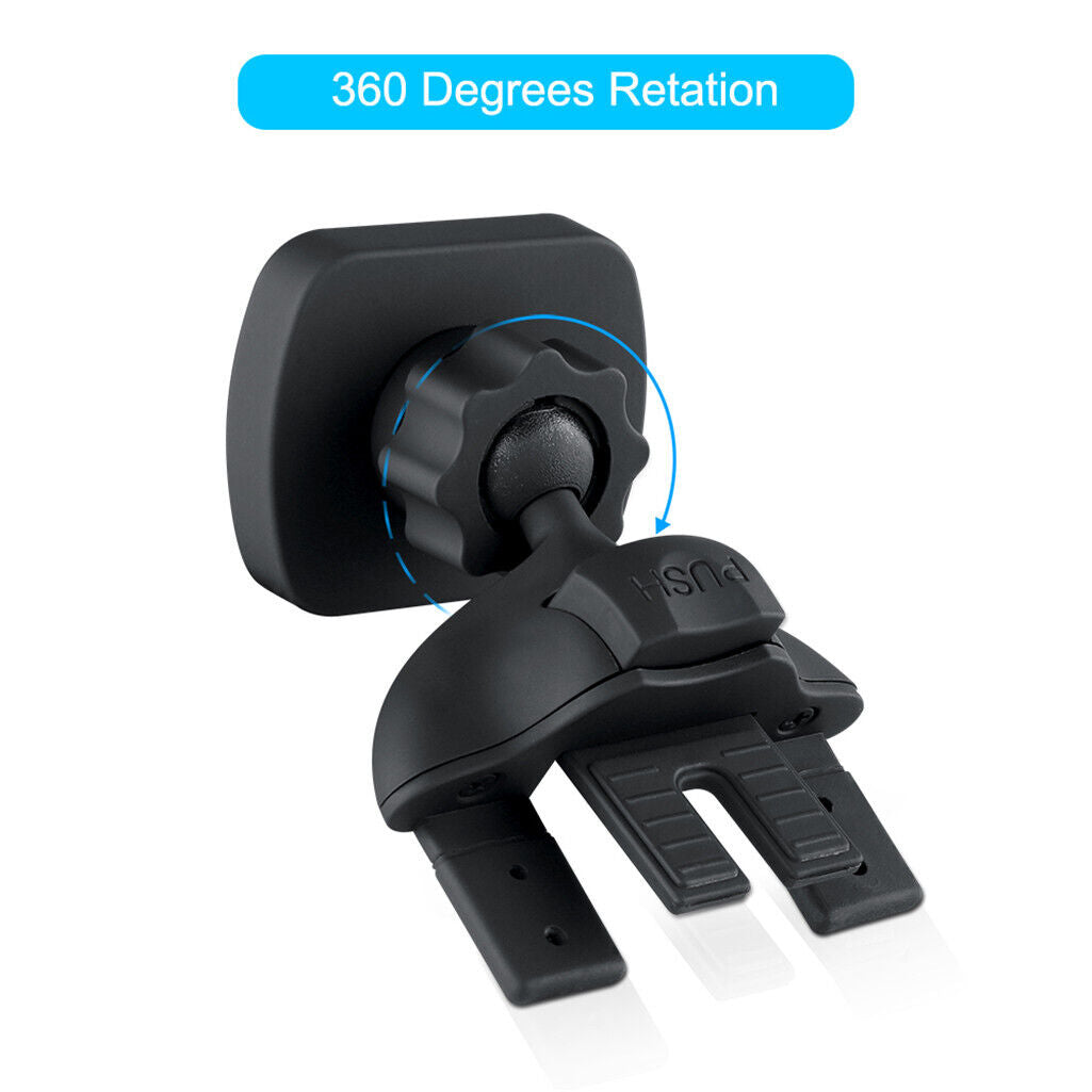 CD slot car phone and tablet mount with clamp