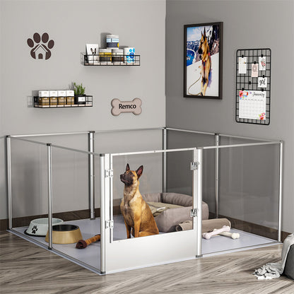 Clear pet pen with aluminium alloy frame