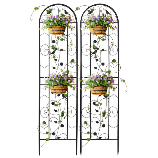P&P 2Pack Large Garden Trellis Heavy Duty Patio Screen Deck Privacy Fence Wall Panel