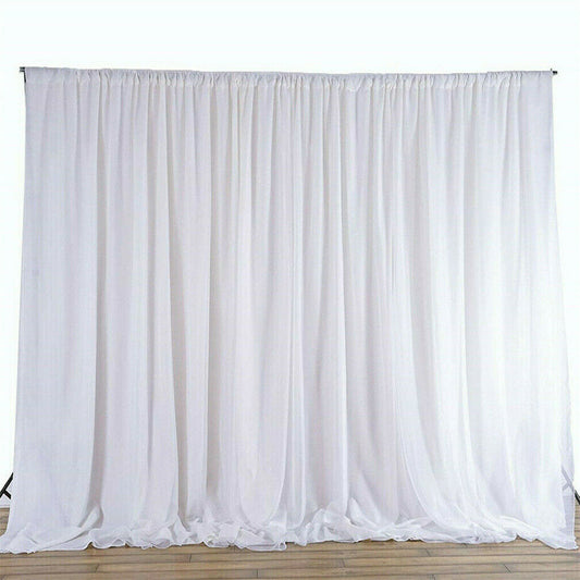 Buy 10ft Silk White Backdrop Online in Australia