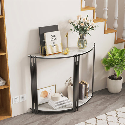 Shop P&P Half Moon Marble Console Table Online â€“ Exclusive Offer in Australia
