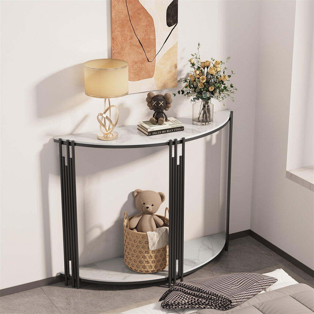 Buy P&P Half Moon Marble Console Table for Your Australian Living Room