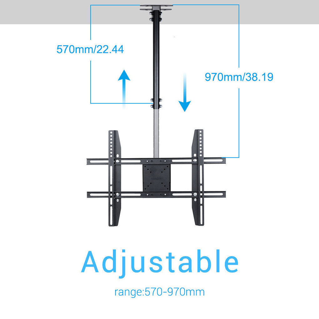 P&P Heavy Duty TV Roof Ceiling Mount Bracket Tilt Swivel Rotatable Arm For 27-65inch