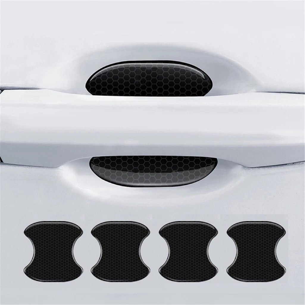Car door handle scratch protection film in clear finish