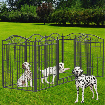 P&P Durable Portable Dog Playpen Large Crate Pet Puppy Dog Fence Kennel Out/Indoor