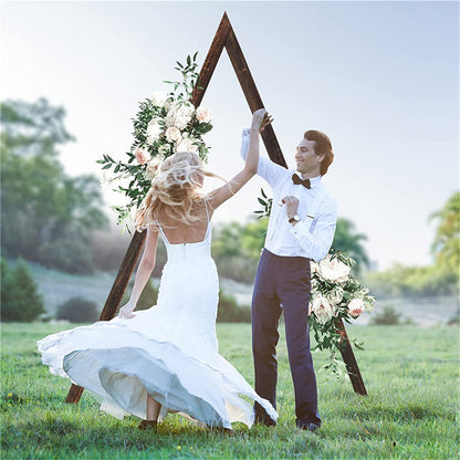 P&P Thicken Solid Pine Wood Wedding Arch Frame for Garland Led Fairy Lights Balloons
