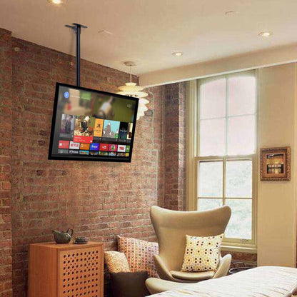 P&P Heavy Duty TV Roof Ceiling Mount Bracket Tilt Swivel Rotatable Arm For 27-65inch