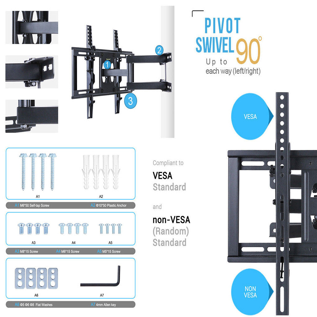 Shop P&P Dual Arm TV Mount 40â€“56" in Australia â€“ Strong & Reliable