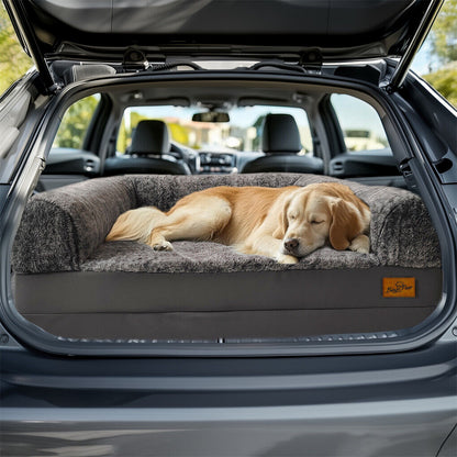 P&P 180CM XXXL Foldable Human Dog Bed Orthopedic Dog Sofa Bed with Bolstered Pillow