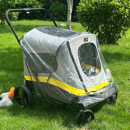 Breathable Pet Stroller with One-Click Fold