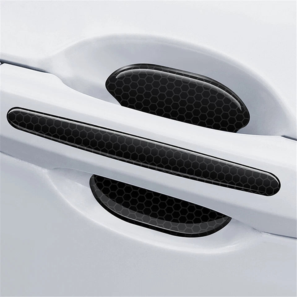 Transparent scratch guard stickers for car door handles