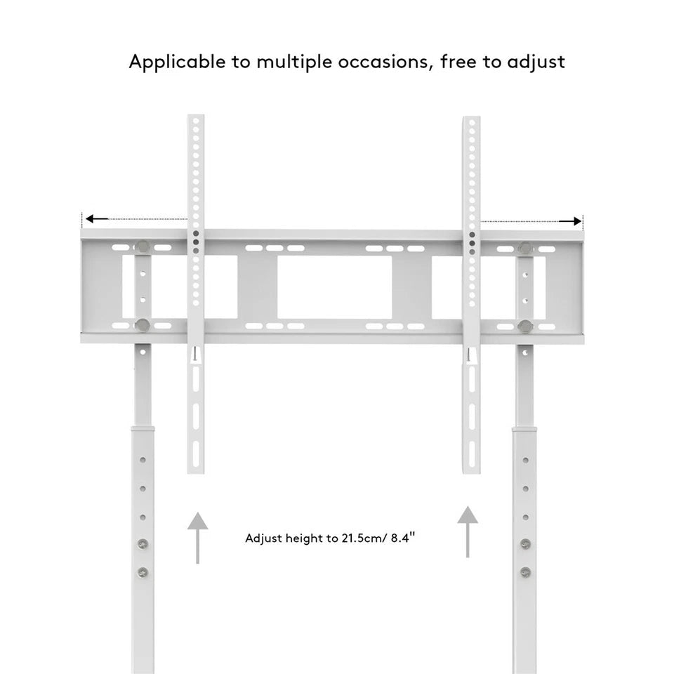 Modern freestanding TV stand with adjustable height