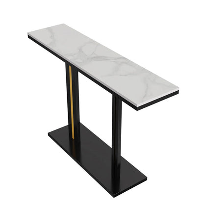 Stylish marble console table for hallway and entryway