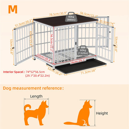 Stylish wooden dog crate for indoor pets