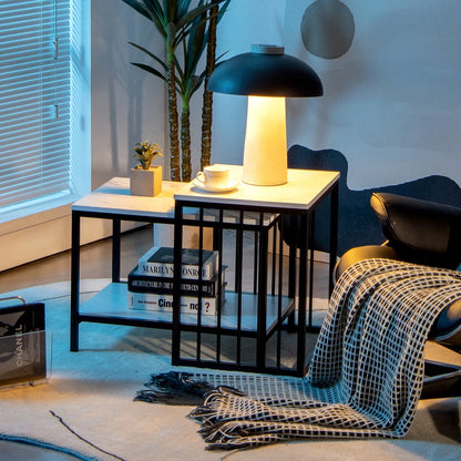 Modern Coffee Table Duo with Storage