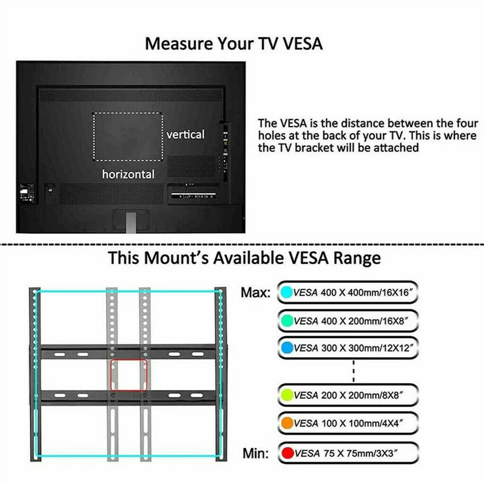 Universal full motion TV wall mount for home entertainment