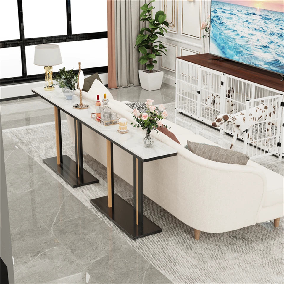 Premium marble console table for entry and living spaces