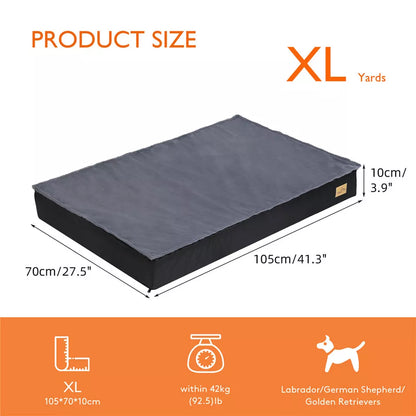 Large Orthopedic Memory Foam Dog Bed with Dual Layers(XL)