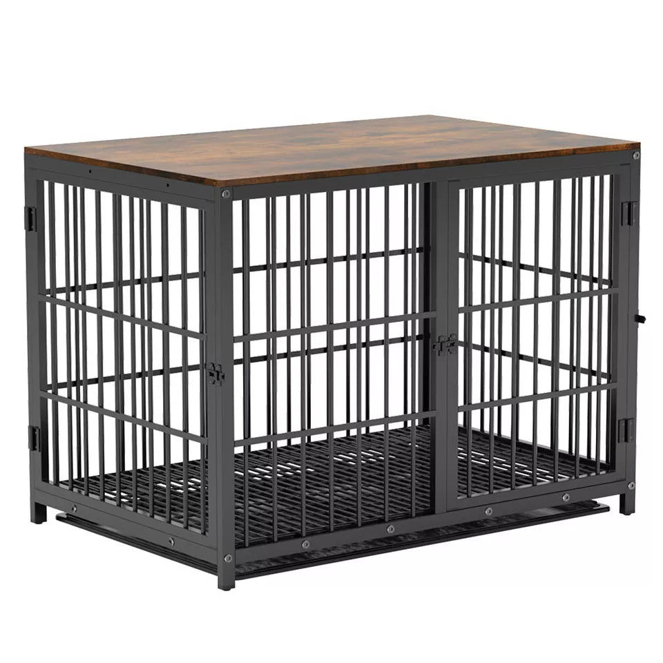 Sturdy Dog Crate with Storage Table AU