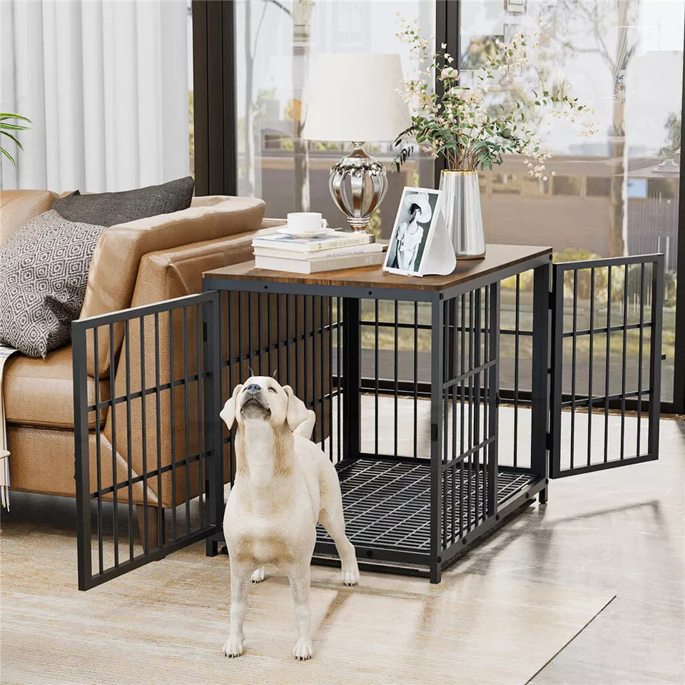 Dog Crate with Table Top Storage Australia