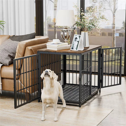 Dog Crate with Table Top Storage Australia
