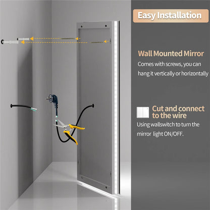 900x700mm Dimmable LED Bathroom Mirror