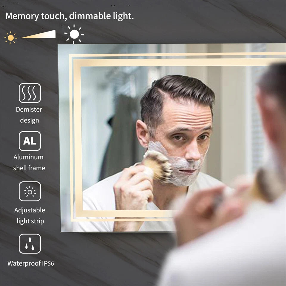 900x700mm Dimmable LED Bathroom Mirror