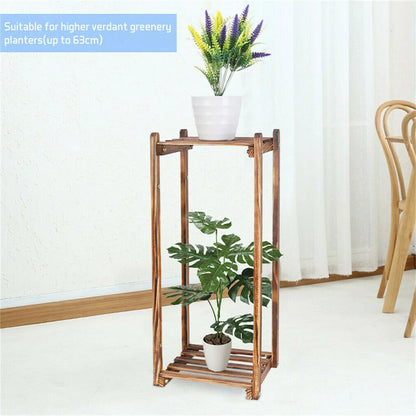 2-Layer Wood & Metal Floating Wall Shelf Stylish Home Storage Rack