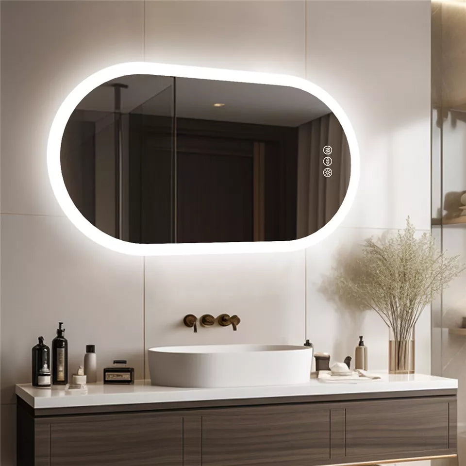 LED Oval Bathroom Mirror for Sale Australia