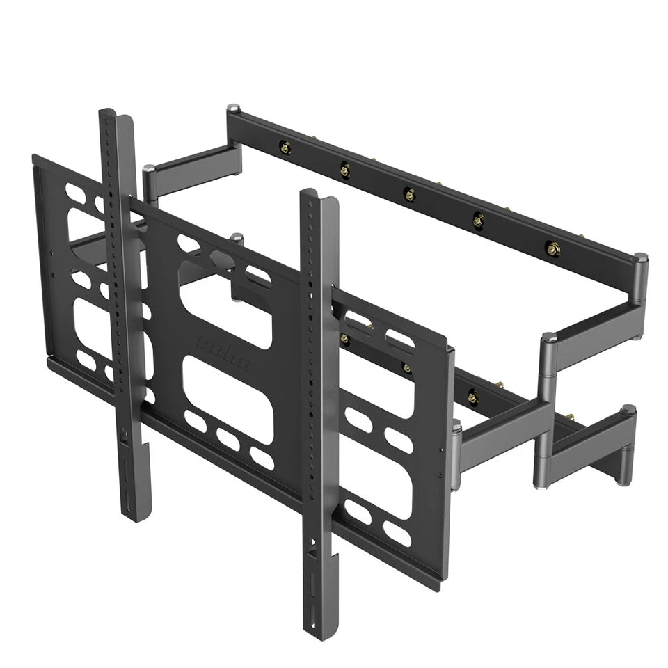 Adjustable black TV wall bracket for large flat screens