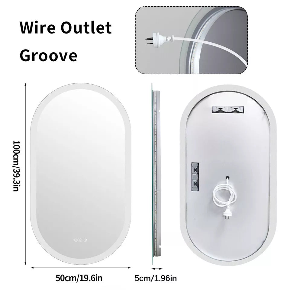LED Oval Bathroom Mirror for Sale Australia