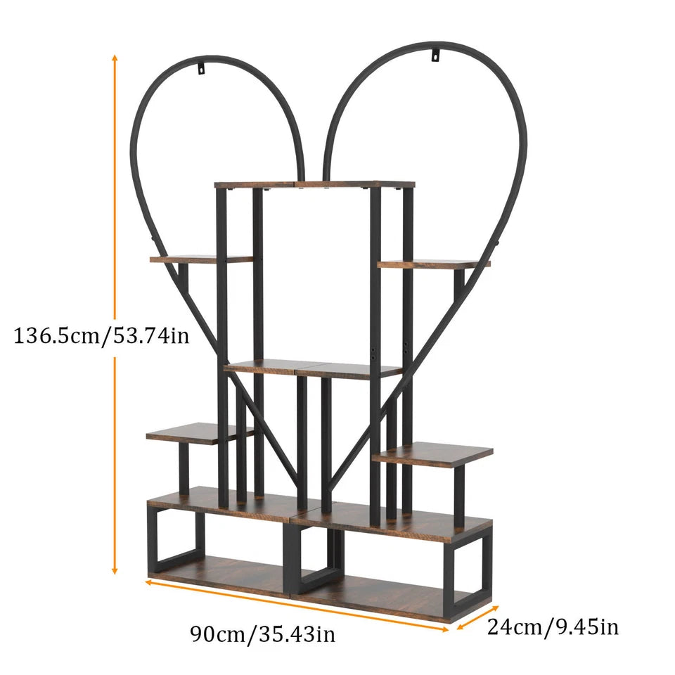 Multi-level plant stand for balcony, patio, and living room