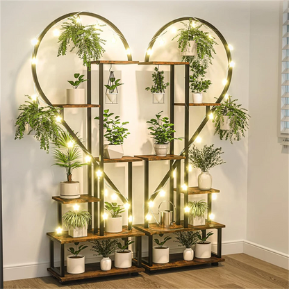 Elegant indoor outdoor plant stand with six shelves
