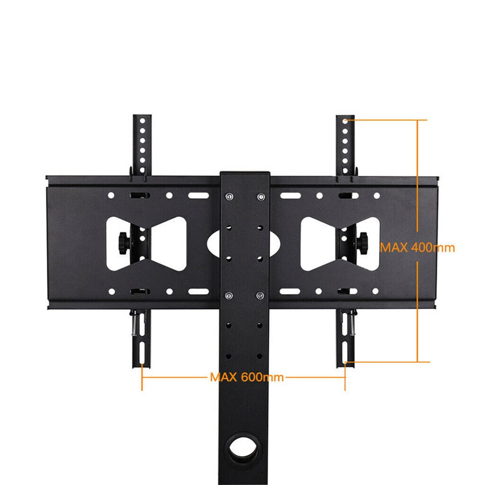 Rolling Trolley TV Floor Stand Portable Television w /Swivel VESA Bracket 32-70"