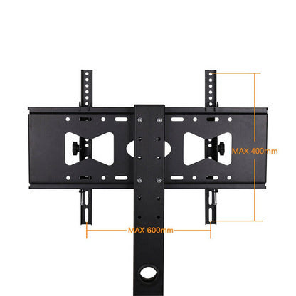 Rolling Trolley TV Floor Stand Portable Television w /Swivel VESA Bracket 32-70"