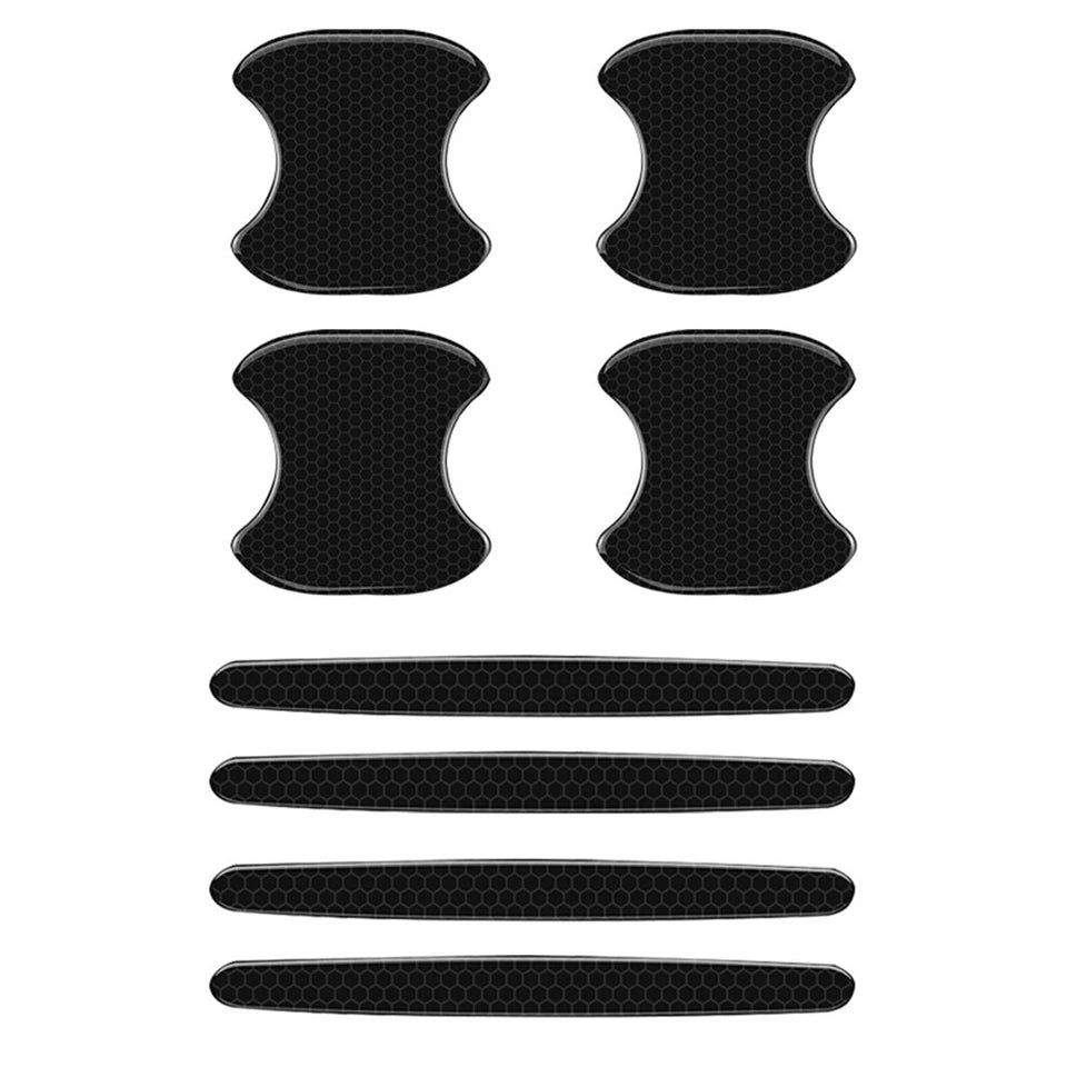 Transparent car door handle scratch protector stickers