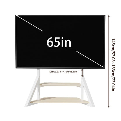 White TV display stand for home and office use