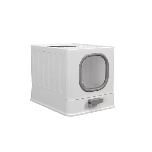 Top Entry XL Cat Litter Box â€“ Foldable & Enclosed Tray